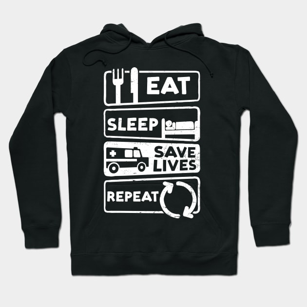 Paramedic Shirt | Eat Sleep Repeat Hoodie by Gawkclothing